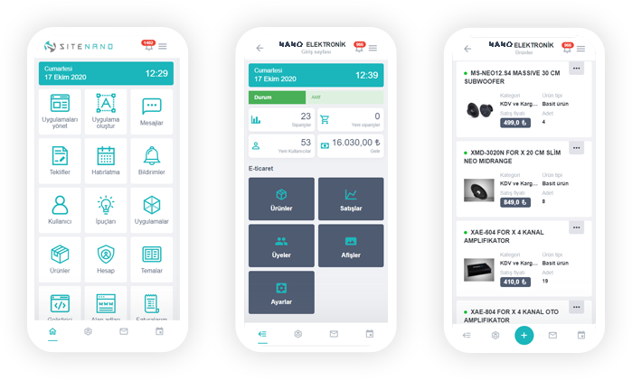 Mobil Yönetim Paneli
